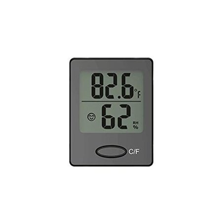 BALDR Baldr TH0119BL1 Mini Digital Hygrom Thermometer; Black TH0119BL1